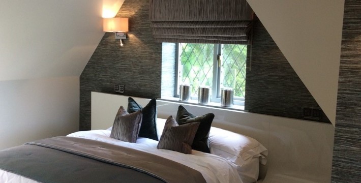 Epoca bespoke manufactured bed. Interior designers in west midlands