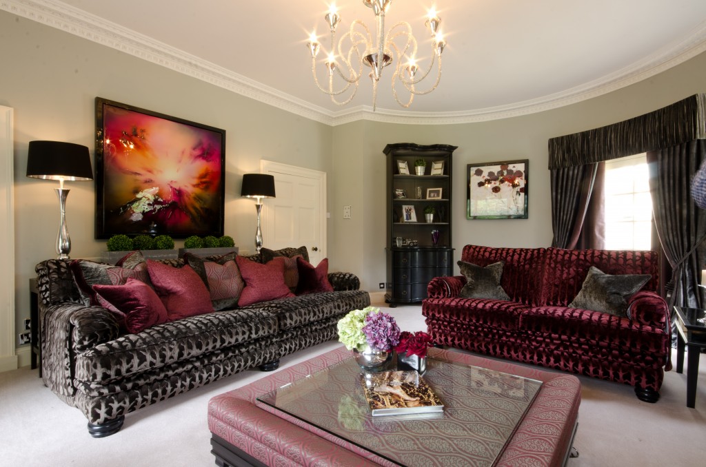 Traditional Drawing Room Interior Design - Cream &amp; Browne